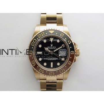[ARF] 롤렉스 126715 지엠티마스터2 루트비어 로즈골드 블랙/브라운인서트 타이거아이언다이얼 스틸브레이슬릿 DD3285