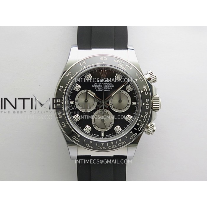 [ARF] 롤렉스 126519 데이토나 텅스텐(Cu-W) 블랙8P다이얼 블랙러버스트랩 DD4131