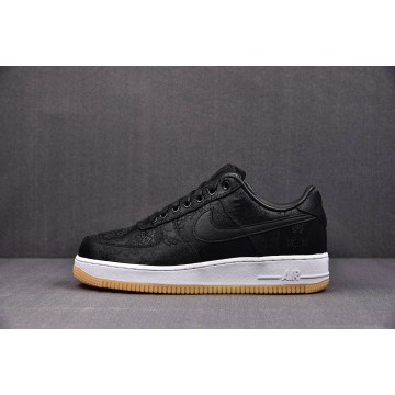 [S2] 클랏 x 프라그먼트 x 나이키 에어 포스1 로우 블랙 실크 (남여공용)