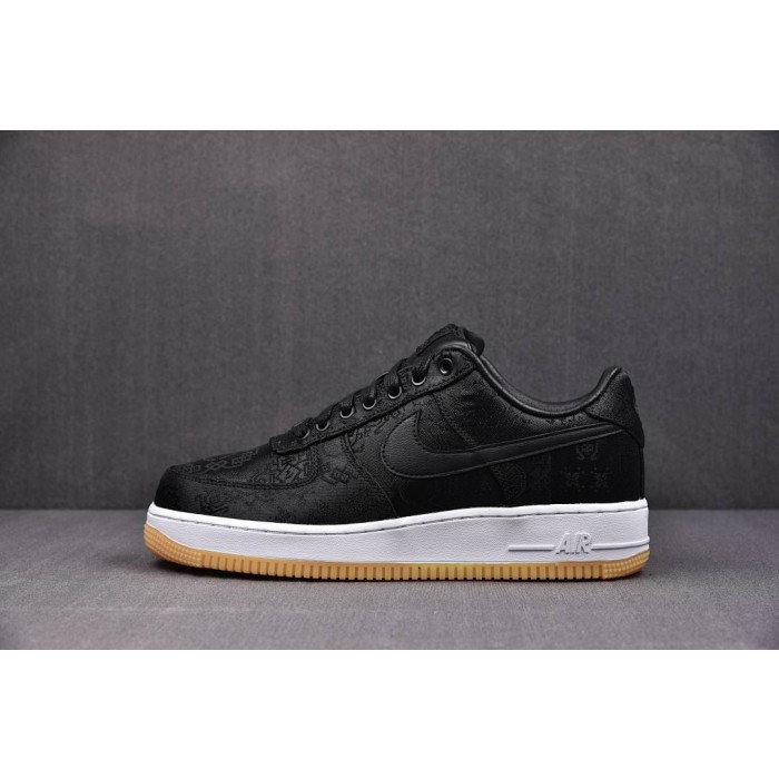 [S2] 클랏 x 프라그먼트 x 나이키 에어 포스1 로우 블랙 실크 (남여공용)