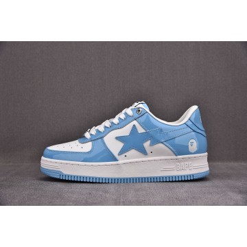 [M] 베이프 스타 로우 스니커즈 블루 화이트 (남여공용)