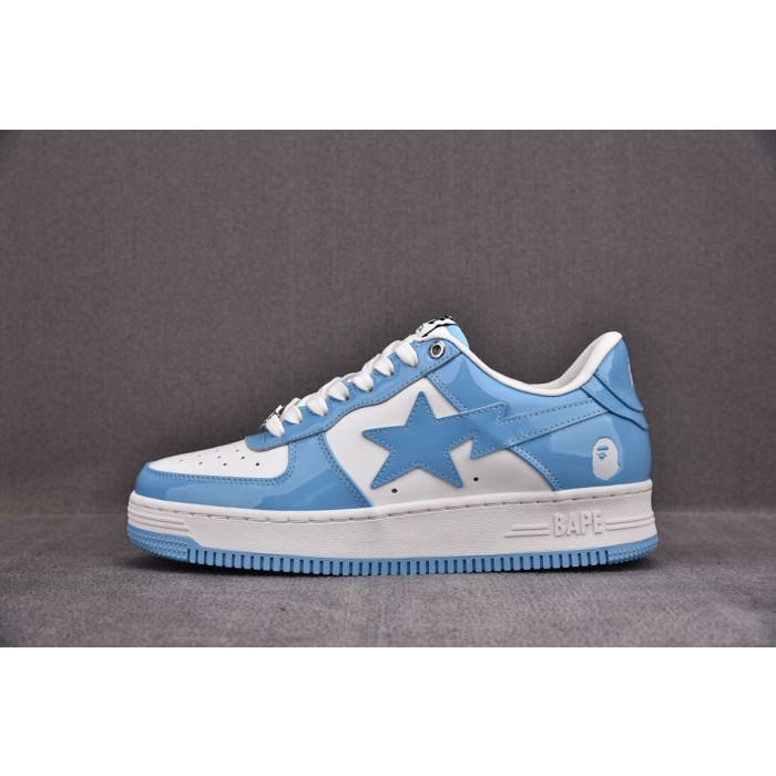 [M] 베이프 스타 로우 스니커즈 블루 화이트 (남여공용)