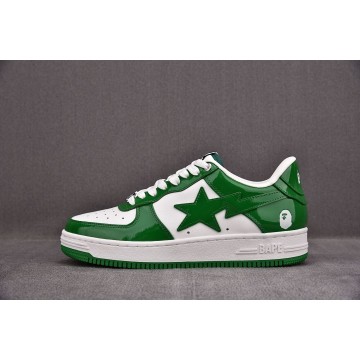 [M] 베이프 스타 로우 스니커즈 그린 화이트 (남여공용)