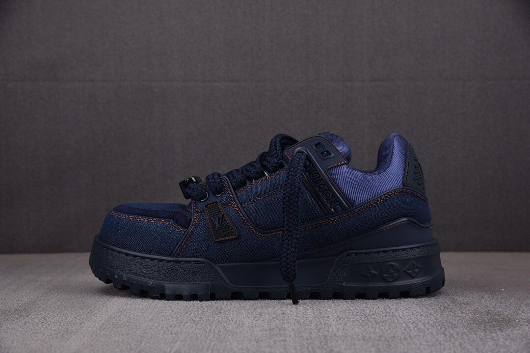 [BQ] 루이비통 LV 트레이너 맥시 스니커즈 데님 네이비 (남성용)