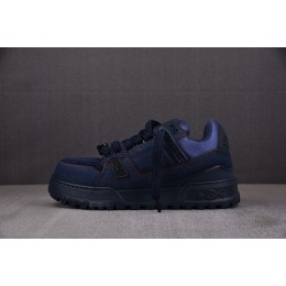 [BQ] 루이비통 LV 트레이너 맥시 스니커즈 데님 네이비 (남성용)