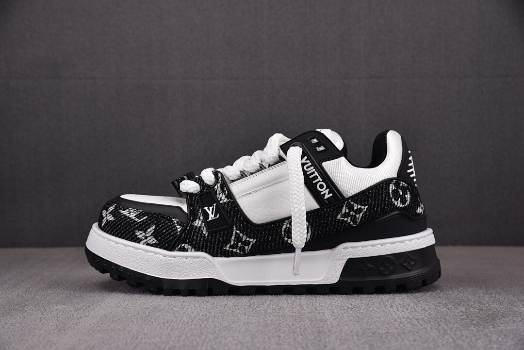 [BQ] 루이비통 LV 트레이너 맥시 스니커즈 데님 블랙 (남성용)