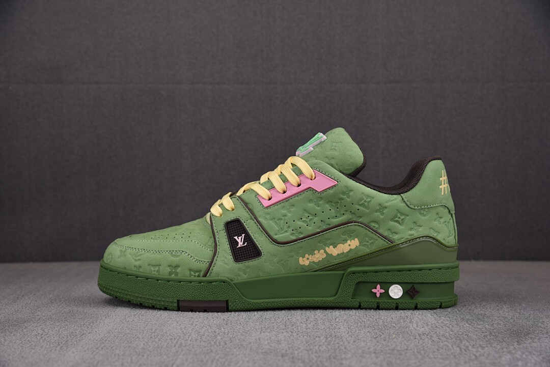 [BQ] 루이비통 LV 트레이너 스니커즈 그린 (남성용)