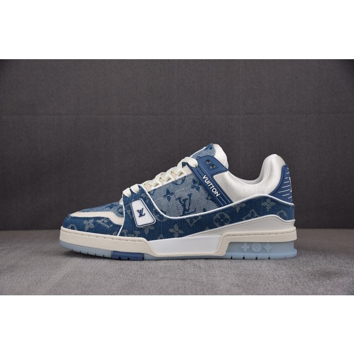 [BQ] 루이비통 LV 트레이너 스니커즈 블루 (남성용)