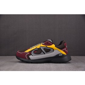 [BQ] 디올 B30 카운트다운 스니커즈 딥 버건디 옐로우 (남여공용)