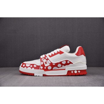 [ZG] 야요이 쿠사마 x 루이비통 LV 트레이너 스니커즈 레드 (남여공용)