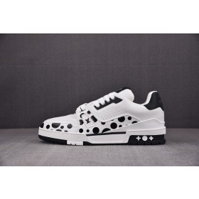 [ZG] 야요이 쿠사마 x 루이비통 LV 트레이너 스니커즈 블랙 (남여공용)