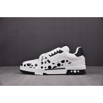 [ZG] 야요이 쿠사마 x 루이비통 LV 트레이너 스니커즈 블랙 (남여공용)