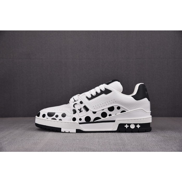 [ZG] 야요이 쿠사마 x 루이비통 LV 트레이너 스니커즈 블랙 (남여공용)