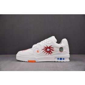 [ZG] 야요이 쿠사마 x 루이비통 LV 트레이너 스니커즈 화이트 (남여공용)