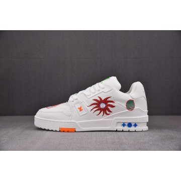 [ZG] 야요이 쿠사마 x 루이비통 LV 트레이너 스니커즈 화이트 (남여공용)