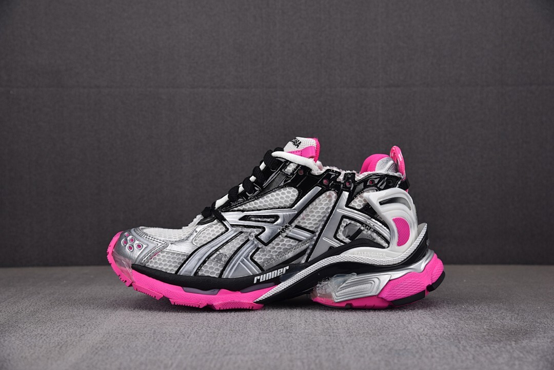[XA] 발렌시아가 러너 스니커즈 실버 핑크 (남여공용)