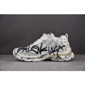 [XA] 발렌시아가 러너 그래피티 스니커즈 화이트 (남여공용)