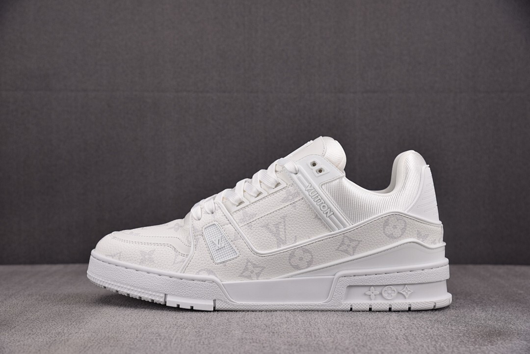 [BQ] 루이비통 LV 트레이너 스니커즈 화이트 (남성용)