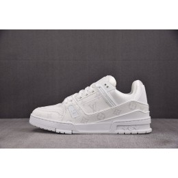 [BQ] 루이비통 LV 트레이너 스니커즈 화이트 (남성용)