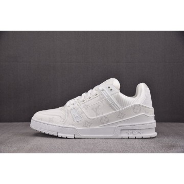 [BQ] 루이비통 LV 트레이너 스니커즈 화이트 (남성용)