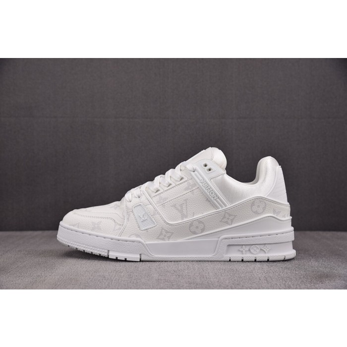 [BQ] 루이비통 LV 트레이너 스니커즈 화이트 (남성용)