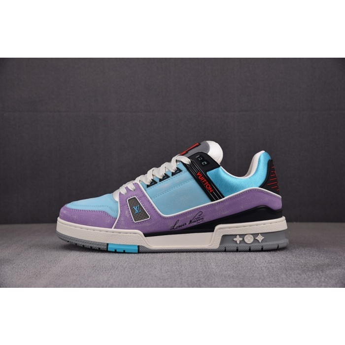 [BQ] 루이비통 LV 트레이너 스니커즈 블루 퍼플 (남여공용)