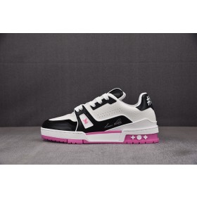 [BQ] 루이비통 LV 트레이너 스니커즈 블랙 핑크 (여성용)