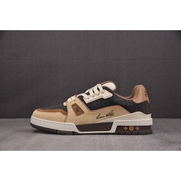 [BQ] 루이비통 LV 트레이너 스니커즈 브라운 (남성용)