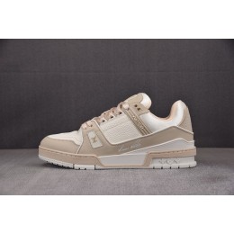 [BQ] 루이비통 LV 트레이너 스니커즈 베이지 (남성용)