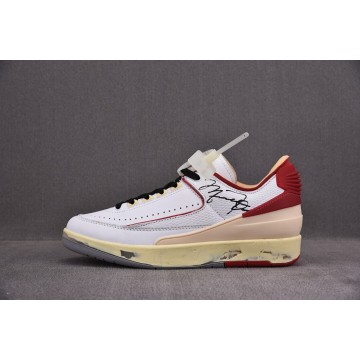 [순원] 오프화이트 x 조던2 레트로 로우 SP 화이트 앤 바시티 레드 (남성용)