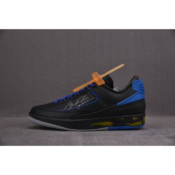 [순원] 오프화이트 x 조던2 레트로 로우 SP 블랙 앤 바시티 로얄 (남성용)