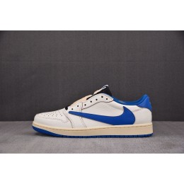 [FK] 트래비스 스캇 x 프라그먼트 x 조던1 로우 레트로 OG SP 세일 밀리터리 블루 (남여공용)