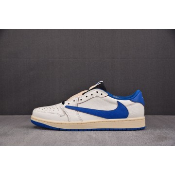 [FK] 트래비스 스캇 x 프라그먼트 x 조던1 로우 레트로 OG SP 세일 밀리터리 블루 (남여공용)