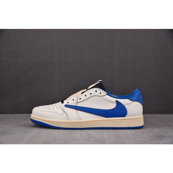 [FK] 트래비스 스캇 x 프라그먼트 x 조던1 로우 레트로 OG SP 세일 밀리터리 블루 (남여공용)