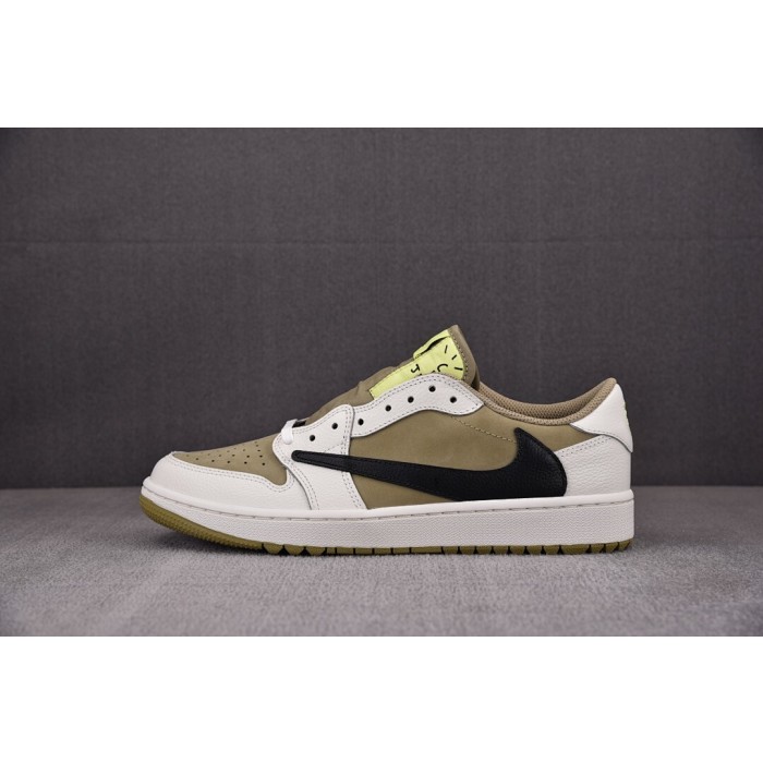 [FK] 트래비스 스캇 x 조던1 로우 레트로 골프 NRG 뉴트럴 올리브 (남성용)