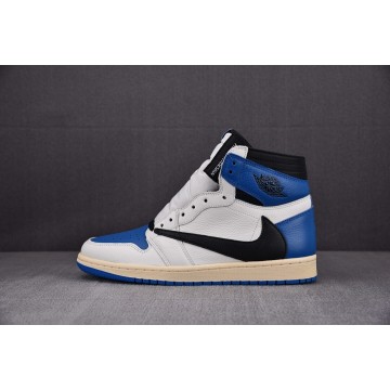 [FK] 트래비스 스캇 x 프라그먼트 x 조던1 하이 레트로 OG SP 밀리터리 블루 (남여공용)