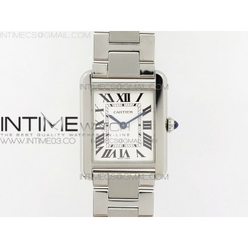 [K11F] 탱크솔로 스몰 24미리 화이트다이얼 스틸 브레이슬릿