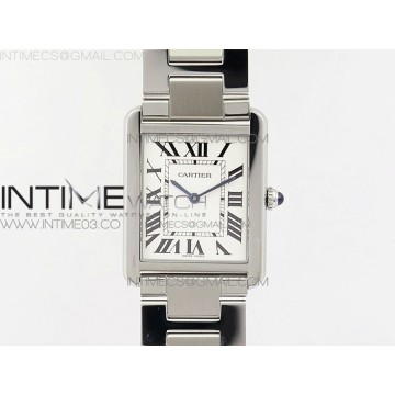 [K11F] 탱크솔로 라지 27미리 화이트다이얼 스틸 브레이슬릿