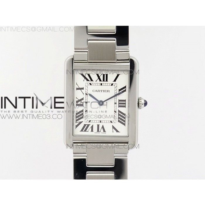 [K11F] 탱크솔로 라지 27미리 화이트다이얼 스틸 브레이슬릿