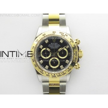 [BTF] 롤렉스 116523 데이토나 콤비 블랙다이아다이얼 스틸브레이슬릿 SA4130