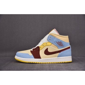 [CJ] 메종 샤또 루즈 x 조던1 미드 SE 피어리스 (남여공용)