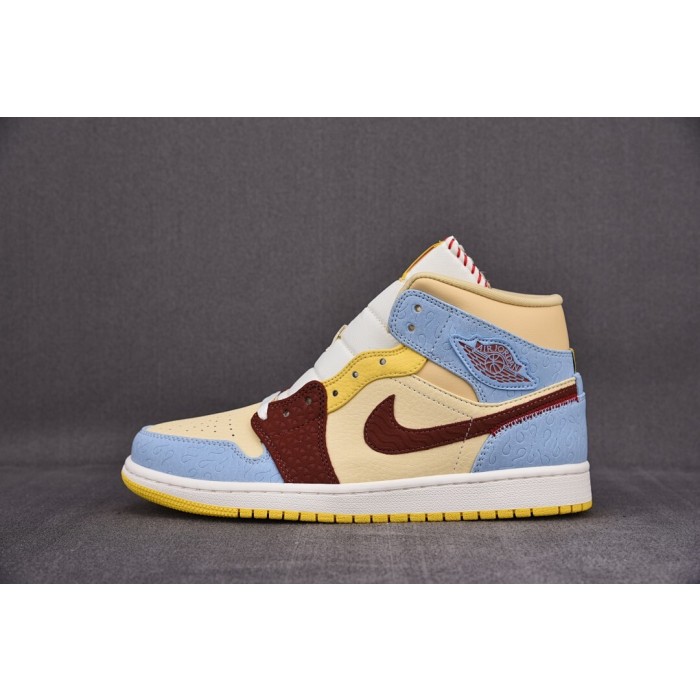 [CJ] 메종 샤또 루즈 x 조던1 미드 SE 피어리스 (남여공용)