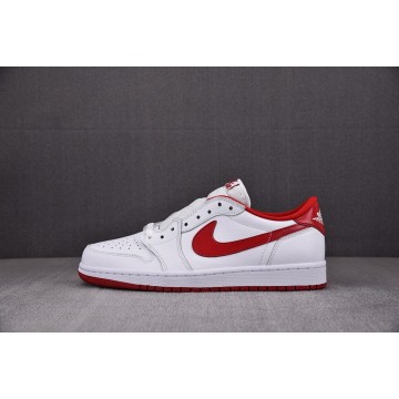 [DG] 조던1 로우 화이트 바시티 레드 (남성용)