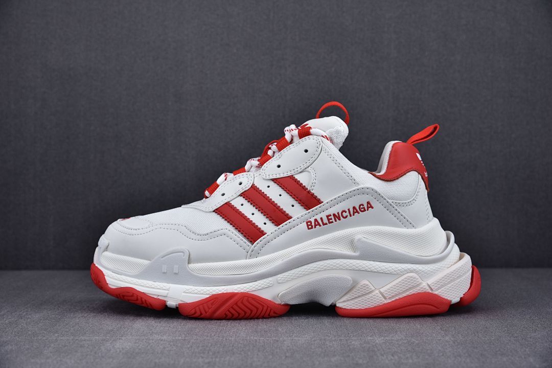 [OK] 아디다스 x 발렌시아가 트리플S 스니커즈 화이트 레드 (남여공용)