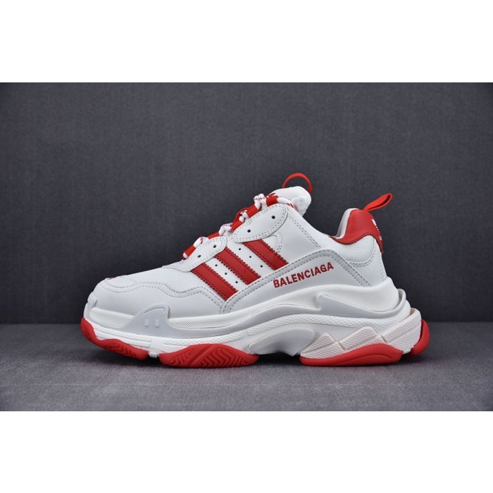 [OK] 아디다스 x 발렌시아가 트리플S 스니커즈 화이트 레드 (남여공용)