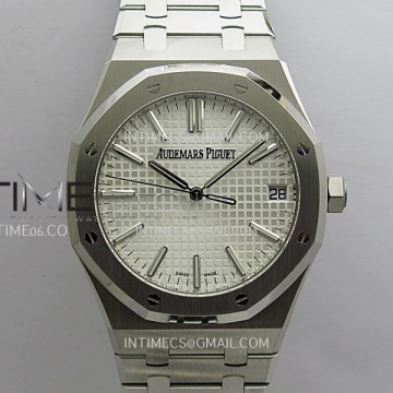 [DDF] 오데마피게 41mm 로얄오크 15510 실버다이얼 스틸브레이슬릿 DD4302