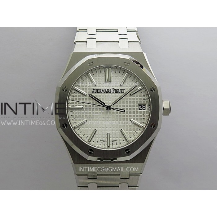 [DDF] 오데마피게 41mm 로얄오크 15510 실버다이얼 스틸브레이슬릿 DD4302
