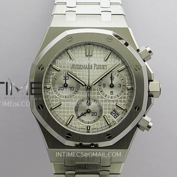 royaloakchrono2624050thssv2ddf11besteditionsilverdialonssbraceletsuperclonedd44011