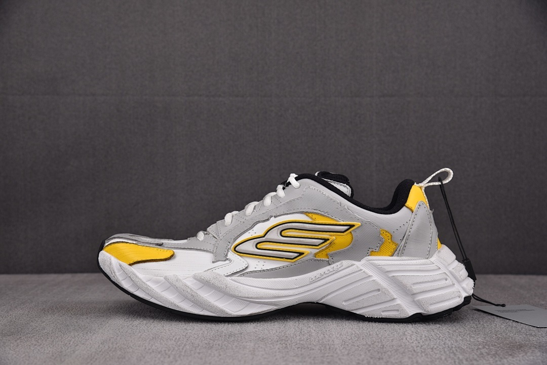 [XA] 발렌시아가 먼데이 슈 스니커즈 화이트 옐로우 그레이 (남여공용)