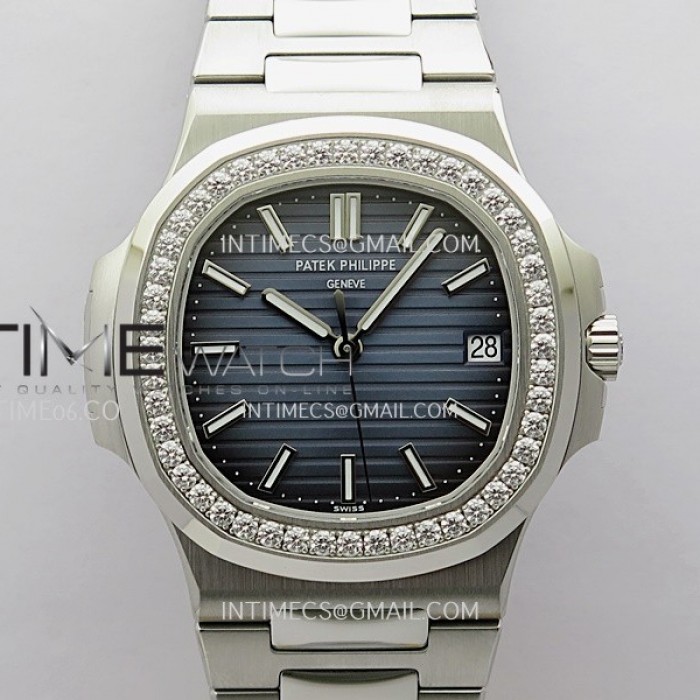 nautilus57111a3kf11besteditiondiamondsbezelbluetextureddialonssbraceleta324superclonev21